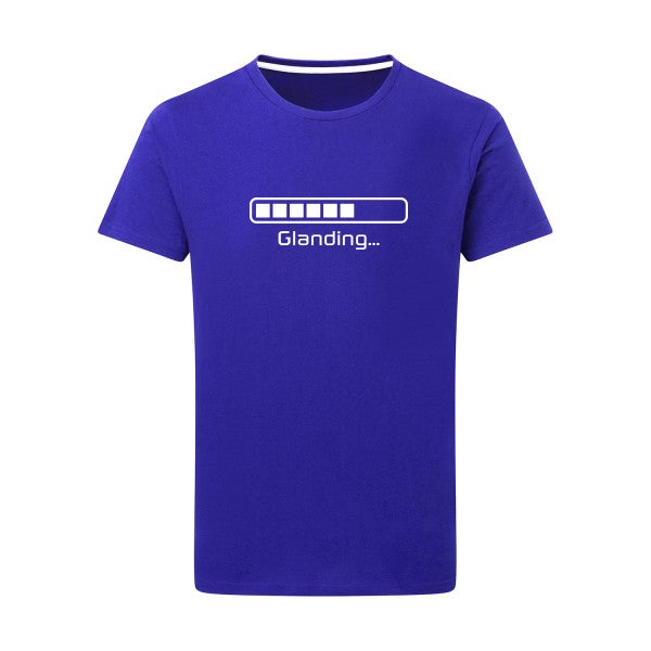 Glanding -Flex Blanc sur T-shirt SG  Royal Blue  5XL