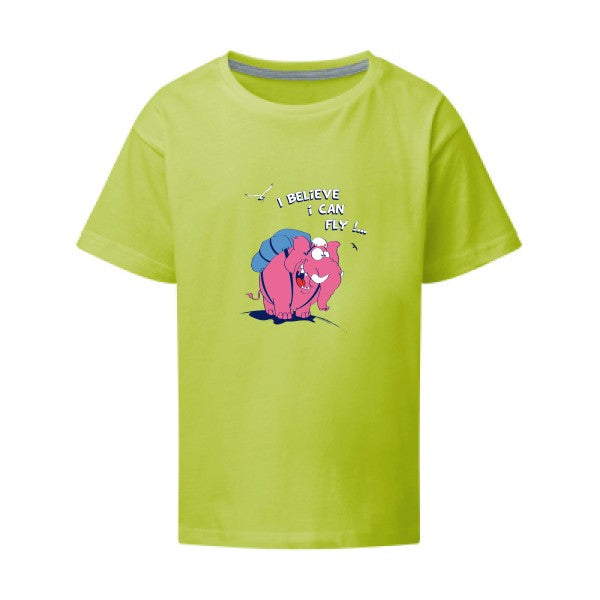 Just believe you can fly  SG - Kids T-shirt enfant Lime Taille 152 (11-12/2XL)