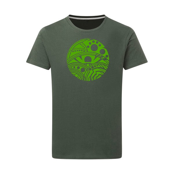 Eye vert pomme -Flex vert pomme sur T-shirt SG  Thyme  2XL