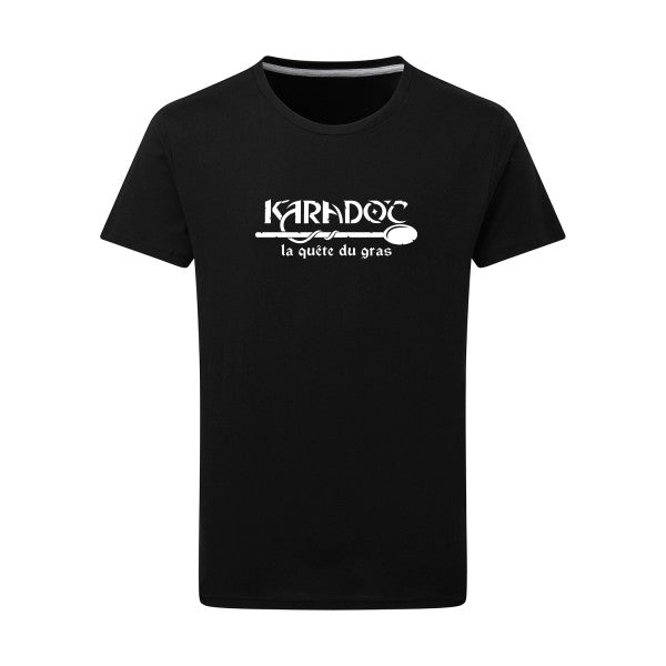 Karadoc Blanc -Flex Blanc sur T-shirt SG  Dark Black  4XL