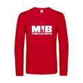 men in bike - t shirt- manches- longues- original- humour- Red impression Face