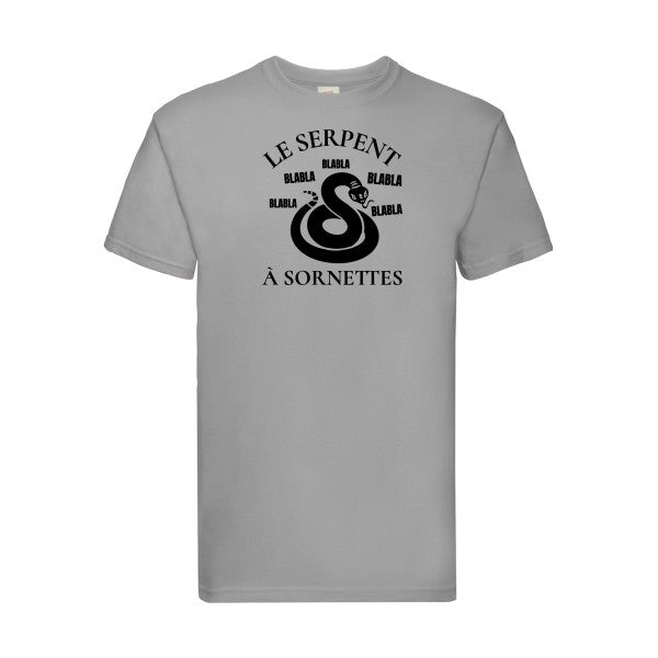 T-shirt|Serpent à Sornettes |Noir  |Fruit of the loom 205  G