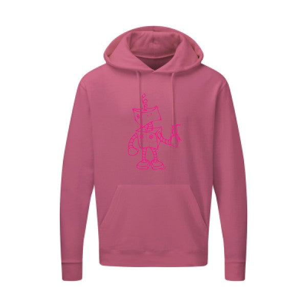 Robot & Bird Rose Fluo SG - Hooded Sweatshirt Sweat capuche