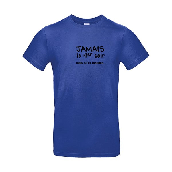 JAMAIS... Flex noir |E190 T-shirt|Cobalt Blue||2XL