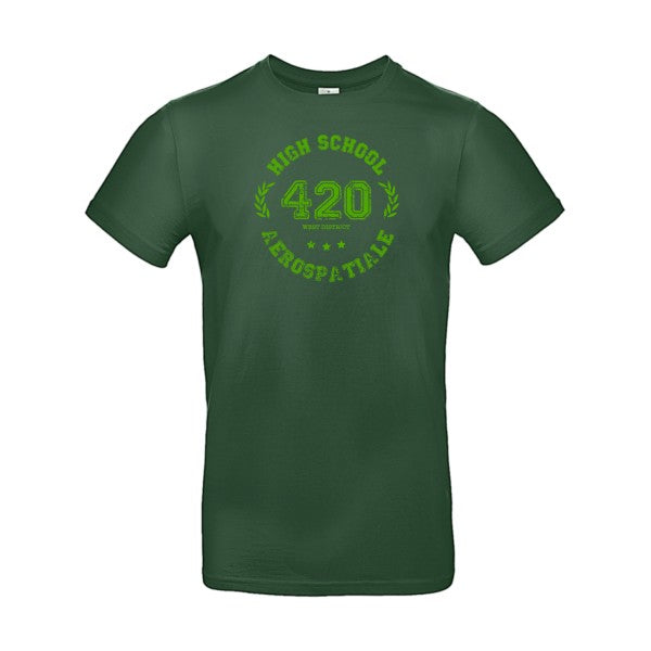 Very high school Flex Vert pomme |E190 T-shirt|Bottle Green||2XL