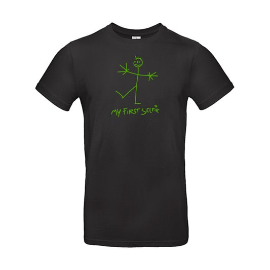 First Selfie Flex Vert pomme |E190 T-shirt|Black||5XL