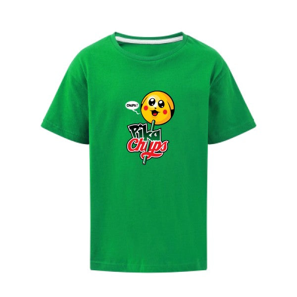 Pikachups SG - Kids T-shirt enfant Kelly Green Taille 140 (9-10/XL)