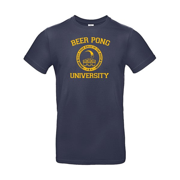 Beer PongFlex jaune or - E190 T-shirt|Navy Blue||2XL