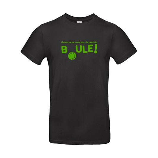 Perdre la boule ! Flex Vert pomme |E190 T-shirt|Black||5XL