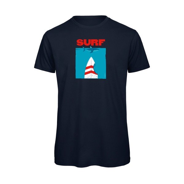 T-shirt humour original Surf T Shirt couleur Navy