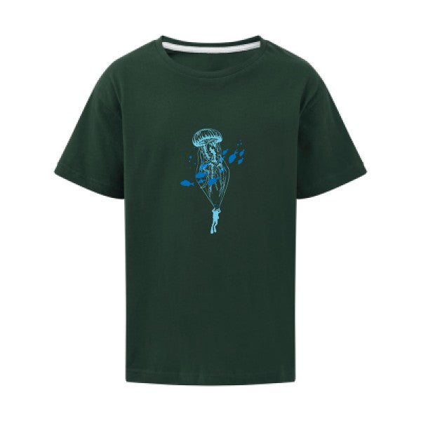 Under the sky SG - Kids T-shirt enfant Bottle Green Taille 152 (11-12/2XL)