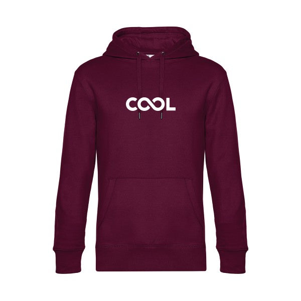 Infiniment-cool sweat shirt original Burgundy flex Blanc impression Face