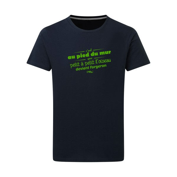 Proverbe à la con vert pomme -Flex vert pomme sur T-shirt SG  Navy  5XL