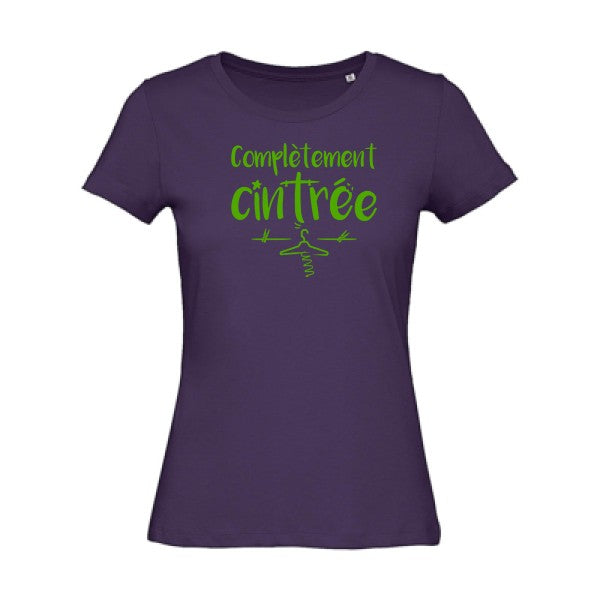 T shirt humour bio femme   femme bio|ComplÃ¨tement cintrÃ© Vert pomme 