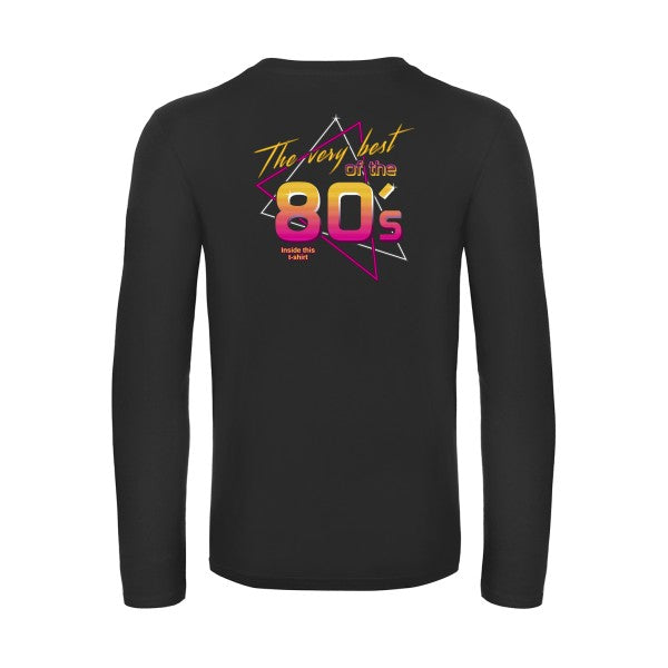 annee-80s-t-shirt-manches-longues-original-humour -Black