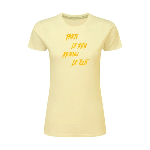 Parti de rien jaune Or |T shirt original femme|SG