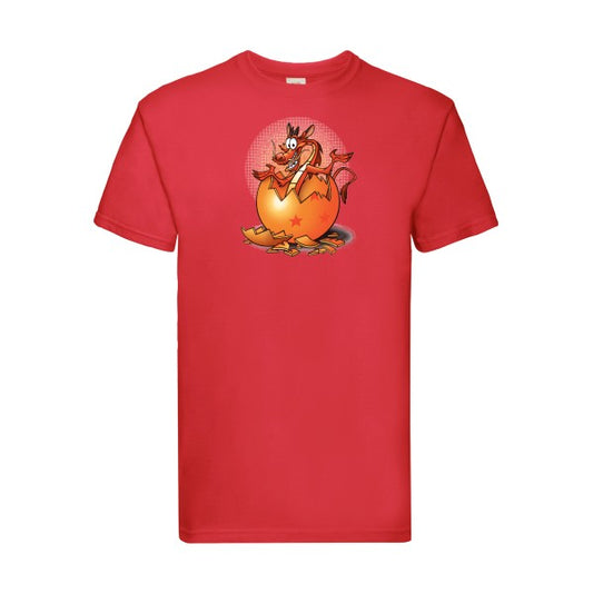 Dragon surprise Fruit of the loom 205 g/m² T-shirt/ Red