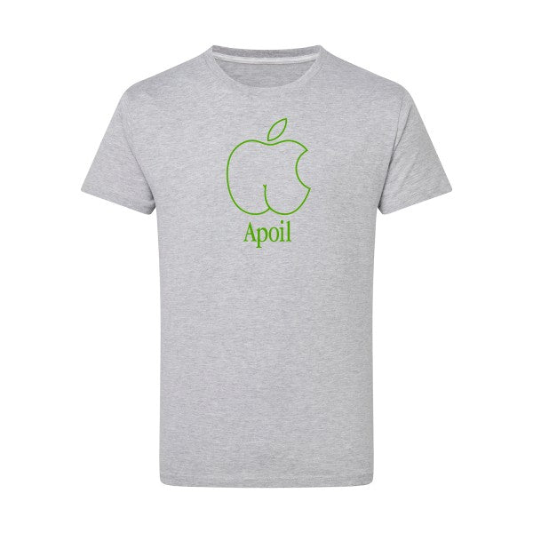 Apoil vert pomme -Flex vert pomme sur T-shirt SG  Light Oxford  5XL