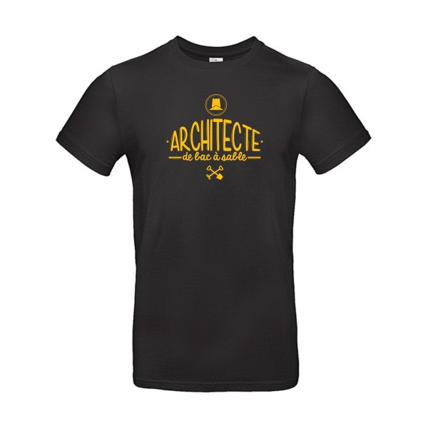 Architecte de bac à sableFlex jaune or- T-shirt E190|Black||5XL