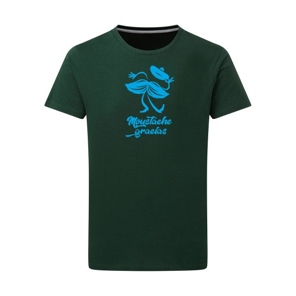 Presqu'spagnol - Flex bleu clair Tshirt original Bottle Green  2XL