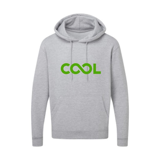 Infiniment cool Vert pomme |Sweat capuche imprimé homme