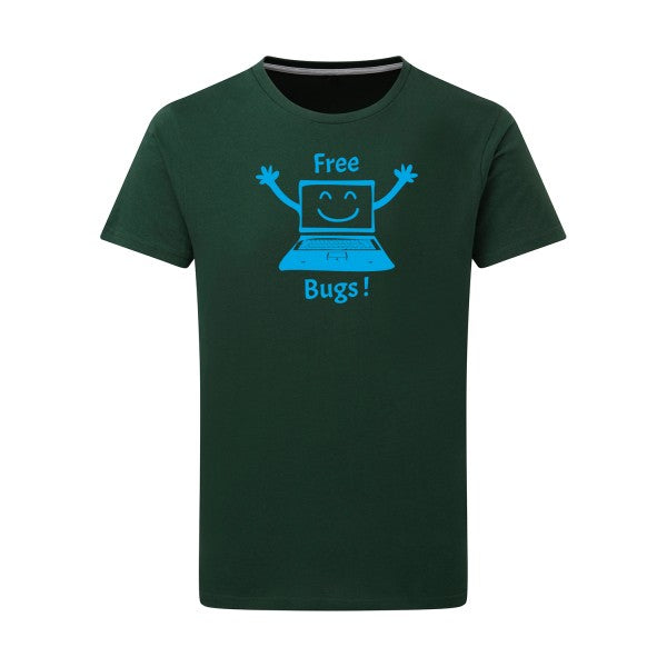 FREE BUGS ! - Flex bleu clair Tshirt original Bottle Green  2XL