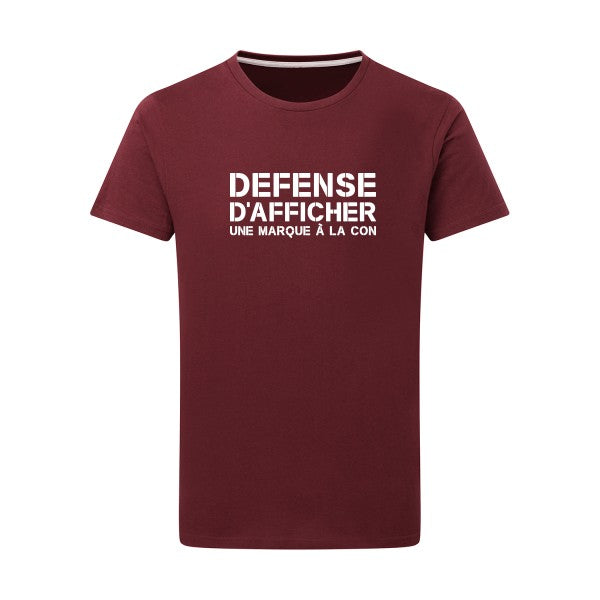 Marque à la Con Blanc -Flex Blanc sur T-shirt SG  Burgundy  2XL