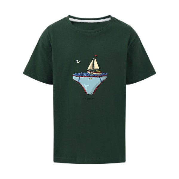 Ta mer en slip SG - Kids T-shirt enfant Bottle Green Taille 152 (11-12/2XL)