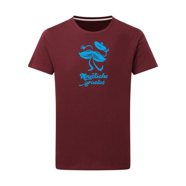 Presqu'spagnol - Flex bleu clair Tshirt original Burgundy  2XL