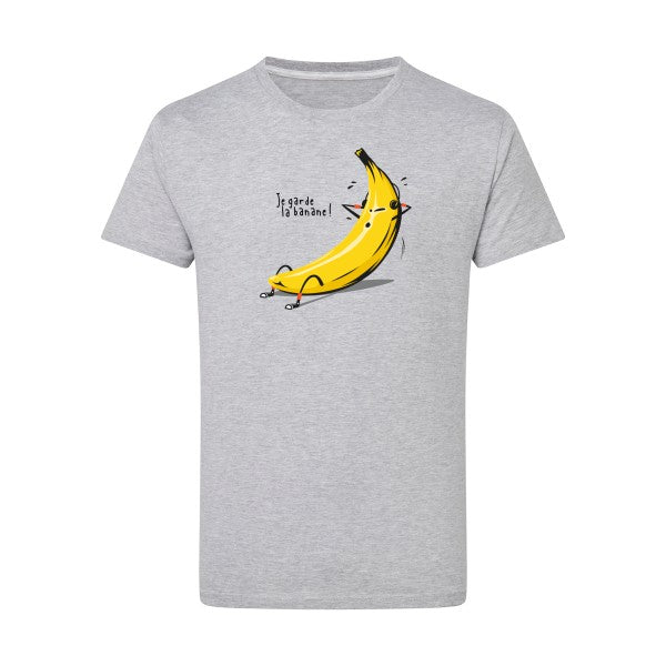 T-shirt homme Je garde la banane - T-shirt rigolo avec un message fruité Light Oxford 5XL