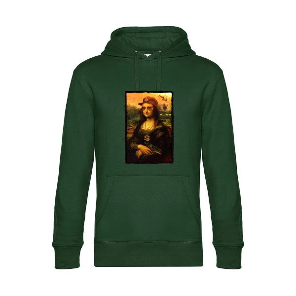 La-Joconde- Sweat à capuche original Bottle Green - RueDuTeeshirt
