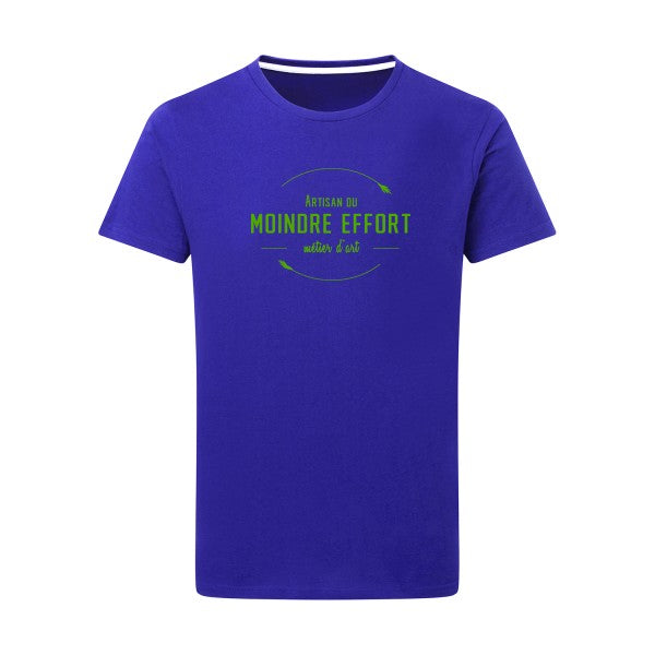 Artisan du moindre effort vert pomme -Flex vert pomme sur T-shirt SG  Royal Blue  5XL