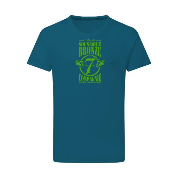 7ème Compagnie Crew vert pomme -Flex vert pomme sur T-shirt SG  Petrol  2XL