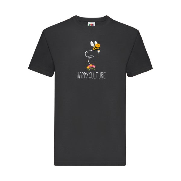 happy Fruit of the loom 205 g/m² T-shirt/ noir