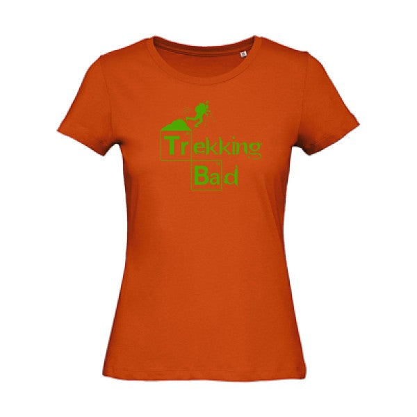 T shirt humour bio femme   femme bio|Trekking bad Vert pomme 