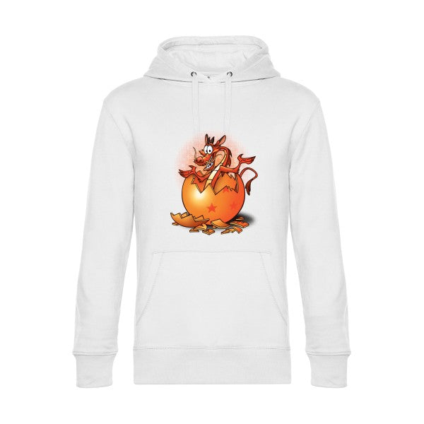Dragon-surprise- Sweat à capuche original White - RueDuTeeshirt