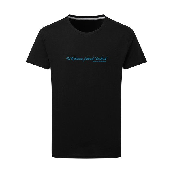 Yes, Vendredi ! - Flex bleu clair Tshirt original Dark Black  4XL