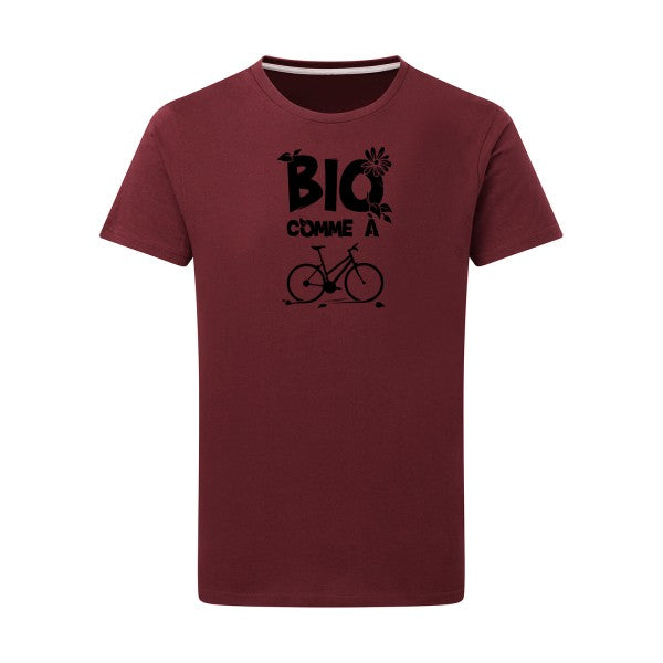 Bio comme un vélo - Flex noir Tshirt original Burgundy  2XL