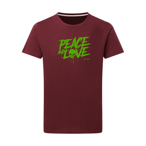 Peace or no peace - Flex Vert pomme Tshirt original Burgundy  2XL