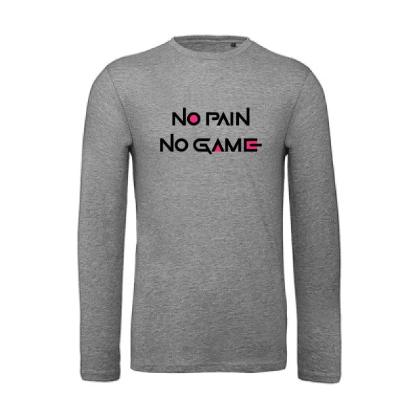 NO PAIN NO GAME  | T-shirt original LSL Sport Grey 2XL