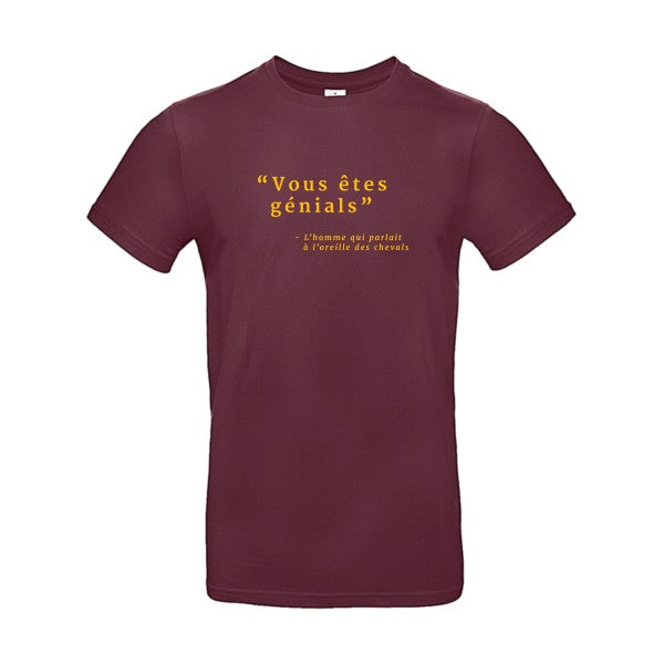 Vous êtes génialsFlex jaune or- T-shirt E190|Burgundy||2XL