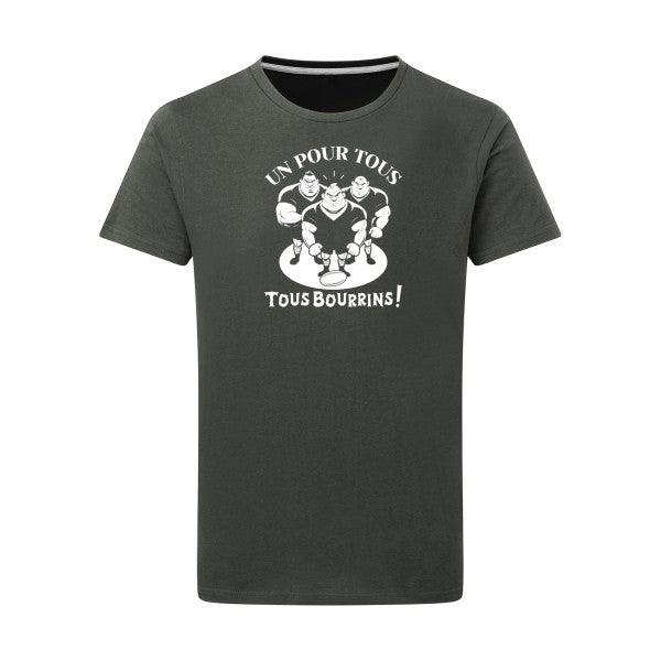 Un pour tous, Tous bourrins ! - Flex Blanc Tshirt original Charcoal  5XL