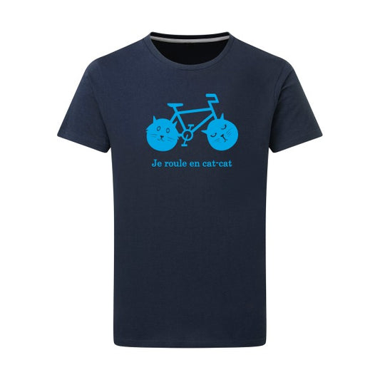 cat-cat bike - Flex bleu clair Tshirt original Denim  XL