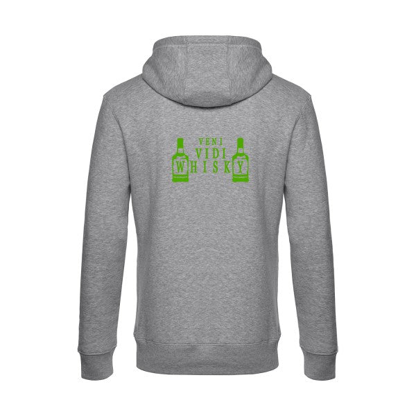 sweat à capuche homme original VENI VIDI WHISKY