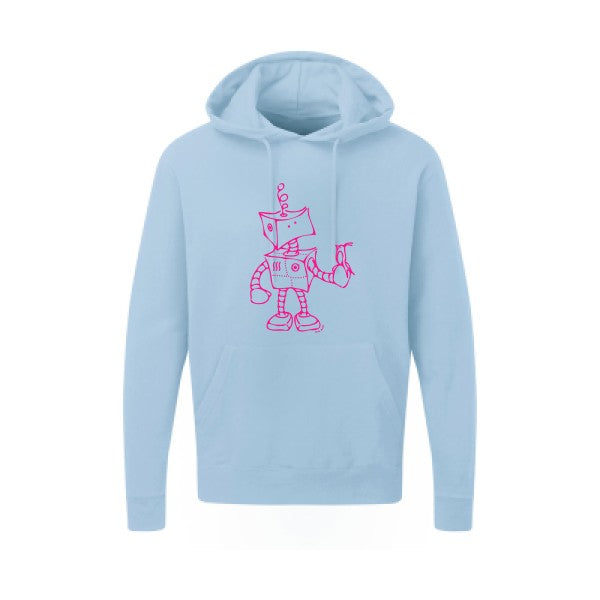 Robot & Bird Rose Fluo SG - Hooded Sweatshirt Sweat capuche