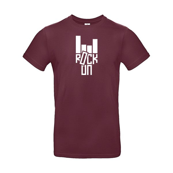 Rock On ! B&C- T-shirt E190|Burgundy||2XL