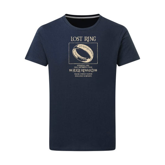 T-shirt homme Lost Ring - T-shirt original avec un design mystique Denim XL