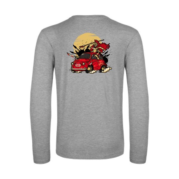 500-t-shirt-manches-longues-original-humour -Sport Grey