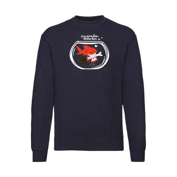 Qui aime bien châtie bien.. Fruit of the loom 280 g/m² Sweat shirt