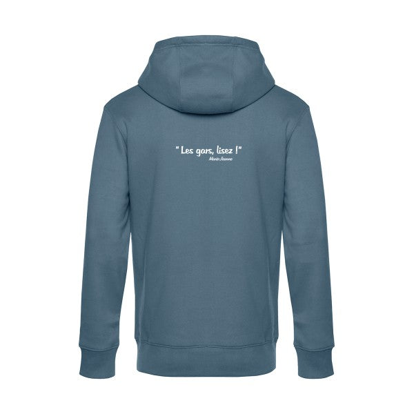 Les-gars-lisez sweat shirt original nordic blue flex Blanc impression Dos